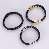 Fashion 304 Stainless Steel No Inlaid 18K Gold Plated Men'S main image 6