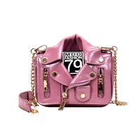 Fashion Women's Bag Creative Jacket Shape Contrast Color Messenger Bag16*16*6 main image 6