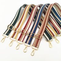 New Contrast Color Striped Wide Shoulder Strap Thickened Women's Bag Accessories main image 4
