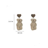 Mode Boucles D&#39;oreilles Ours En Peluche Mignon Boule De Fourrure Boucles D&#39;oreilles En Gros main image 6