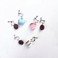 Fashion Coffee Beans Simulation Exaggerated Earrings Wholesale main image 3