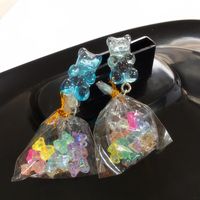 Creative Simulation Food Mini Jelly Bear Candy Drop Earrings main image 4