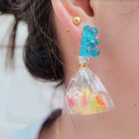 Creative Simulation Food Mini Jelly Bear Candy Drop Earrings main image 5