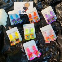 Creative Bear Candy Bag Ear Studs Childlike Simulation Food Play Earrings main image 3