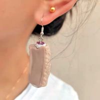 Creative Fashion Simulation Stewed Spare Ribs Chicken Wings Resin Drop Earrings main image 5