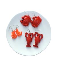 Creative Fashion Simulation Stewed Spare Ribs Chicken Wings Resin Drop Earrings main image 6