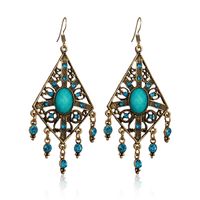 Ethnic Hollow Geometric Diamond Fashion Drop Earrings Wholesale main image 5