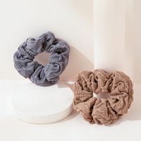 New Bulk Hair Scrunchies Women's Gray Brown Headwear Simple Fabric main image 1