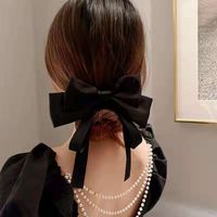 Fashion Bow Spring Clip Simple Solid Color Hair Clip Hair Accessories main image 3