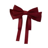 Fashion Bow Spring Clip Simple Solid Color Hair Clip Hair Accessories main image 6