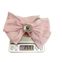 Fashion Hairpin Solid Color Inlaid Diamond Bow Spring Hair Clip main image 6
