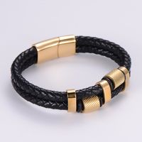 Fashion 304 Stainless Steel No Inlaid 18K Gold Plated Men'S sku image 2