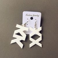 Mode Lettre Des Boucles D'oreilles Boucles D'oreilles sku image 1