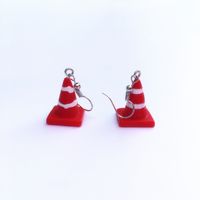 Creative Mini Road Cone Funny Interesting Ear Clips Wholesale sku image 1