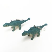 Estilo De Dibujos Animados Dinosaurio Resina Tridimensional Niños Unisex Pendientes De Gota 1 Par sku image 7