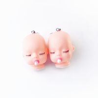 Funny Cute Doll Head Geometric Drop Earrings Wholesale sku image 1