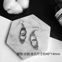 Exaggerated Pistol Plating Alloy No Inlaid Earrings sku image 4