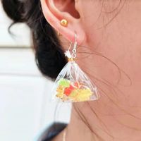 Creative Simulation Food Mini Jelly Bear Candy Drop Earrings sku image 1