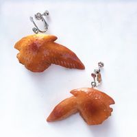 Creative Fashion Simulation Stewed Spare Ribs Chicken Wings Resin Drop Earrings sku image 10
