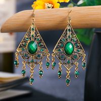 Ethnic Hollow Geometric Diamond Fashion Drop Earrings Wholesale sku image 21