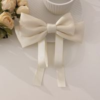 Fashion Bow Spring Clip Simple Solid Color Hair Clip Hair Accessories sku image 2