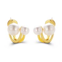 Mode Ohrringe Fischschwanz Kreative Retro Perlen Ohrringe Legierung Ohrringe main image 5