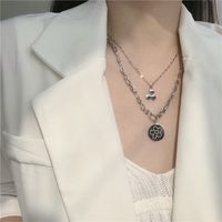 Fashion Simple Clavicle Chain Creative Alloy Double Layer Necklace main image 1