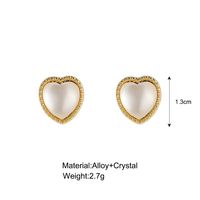 Fashion Earrings Creative Simple Heart-shaped Alloy Earrings main image 3