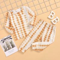 Spring And Autumn New Baby Clothing Tie-dye Multicolor Suit main image 3