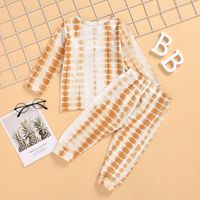 Spring And Autumn New Baby Clothing Tie-dye Multicolor Suit main image 4