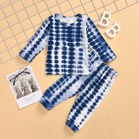 Spring And Autumn New Baby Clothing Tie-dye Multicolor Suit main image 6