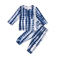 Spring And Autumn New Baby Clothing Tie-dye Multicolor Suit main image 9