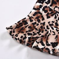 Children's Suit Summer Short-sleeved Leopard Skirt Set Two-piece main image 8