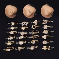 Nose Rings & Studs Fashion Geometric Copper Plating main image 1
