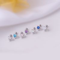 Ear Cartilage Rings & Studs Heart 316 Stainless Steel  Copper Plating main image 4