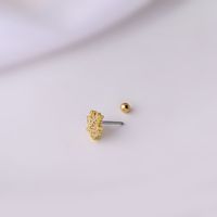 Fashion 0.8mm Titanium Steel Thin Rod Screw Ball Single Ear Bone Nail main image 4