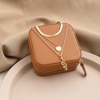 Fashion Snake Pendant Necklace Three-layer Alloy Clavicle Chain main image 5
