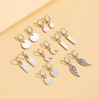 Fashion Simple Stainless Steel Earrings Geometric Drop Earrings main image 2