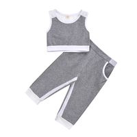 Children's Clothing Summer Fashion Girls Tank Top Trousers Sports Suit main image 8