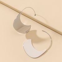 Simple Metal Sun Hat-shaped Geometric Earrings Wholesale main image 5