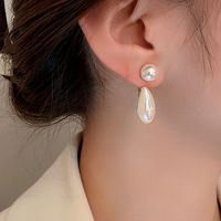 Fashion Water Drop Pearl Alloy Earrings Wholesale main image 3