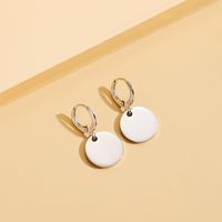 Fashion Simple Stainless Steel Earrings Geometric Drop Earrings sku image 1