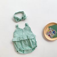 Bebé Vestido De Verano Mameluco Niña Princesa Honda Mameluco Traje De Salida sku image 5