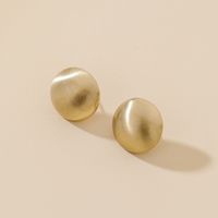 Simple Geometric Metal Round Earrings Wholesale sku image 1