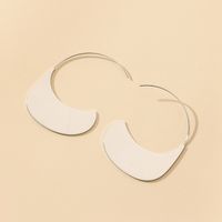 Simple Metal Sun Hat-shaped Geometric Earrings Wholesale sku image 4