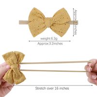 New Children's Hair Accessories 20 Colors Simple Bow Hairband main image 3