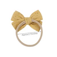 New Children's Hair Accessories 20 Colors Simple Bow Hairband main image 5