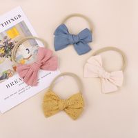 New Children's Hair Accessories 20 Colors Simple Bow Hairband main image 6