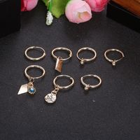 New Set Simple Bell Diamond 7 Pieces Set Earrings Alloy Wholesale main image 4