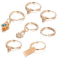 New Set Simple Bell Diamond 7 Pieces Set Earrings Alloy Wholesale main image 5